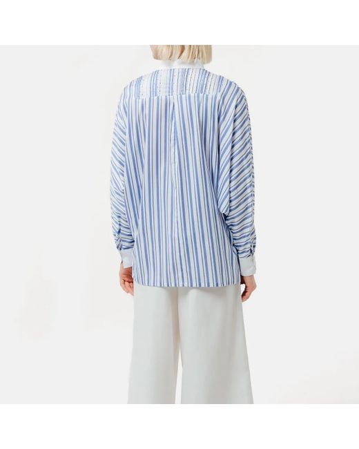 Helene Galwas Blue Blusenhemd Biancare