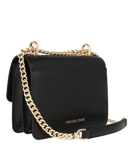 Michael Kors Leather Jade Xs Gusset Crossbody Bag Black Save 65 Lyst