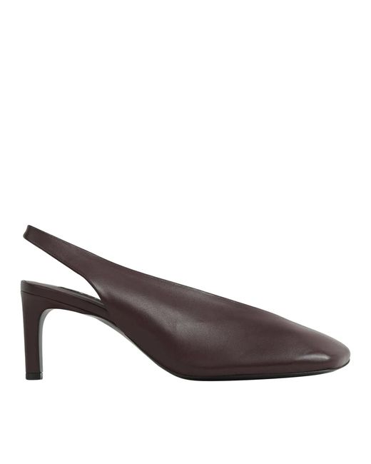 Jil Sander Brown Hohe Schuhe