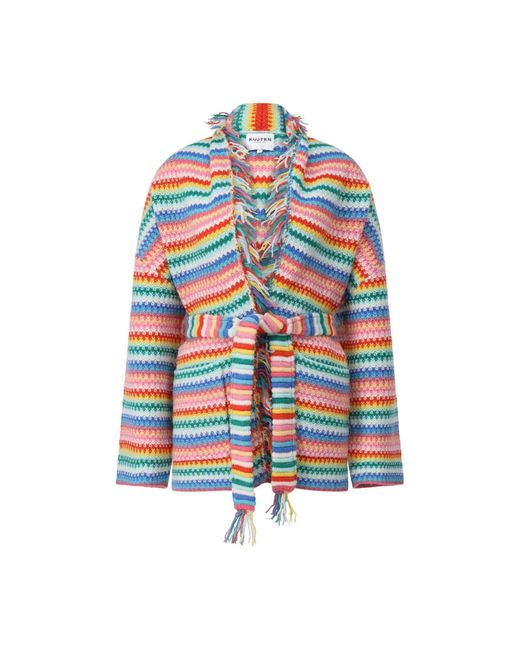 Kujten Blue Kurzer Mantel Zaina Aus Kaschmir