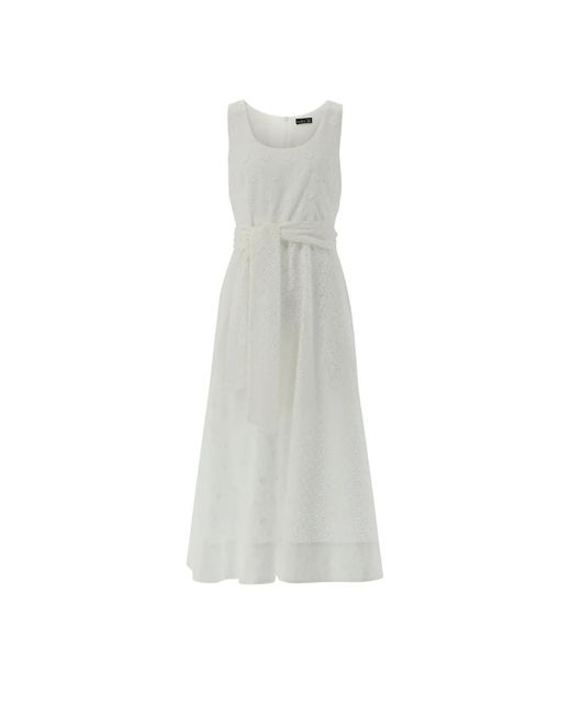Van Laack White Kleid Modern Fit Uni