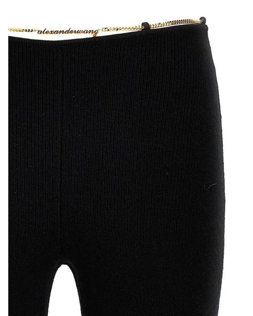 Alexander Wang Black Nameplate Chain' Pants