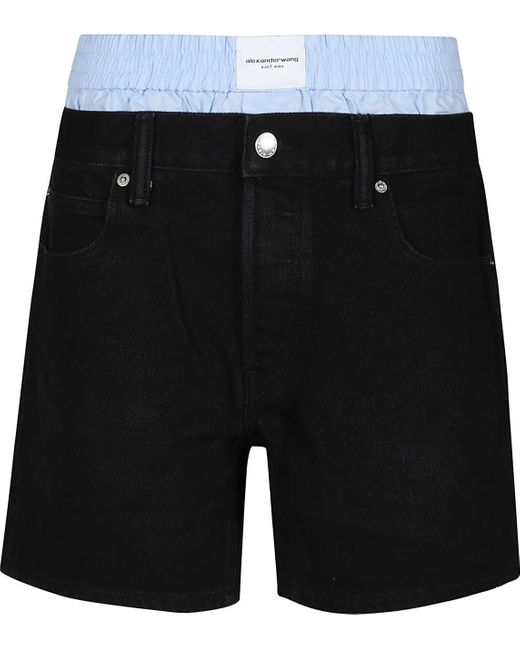Alexander Wang Black Prestyle Boxer Loose Short