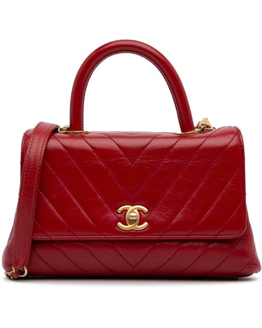 Chanel Red Hobo Bags
