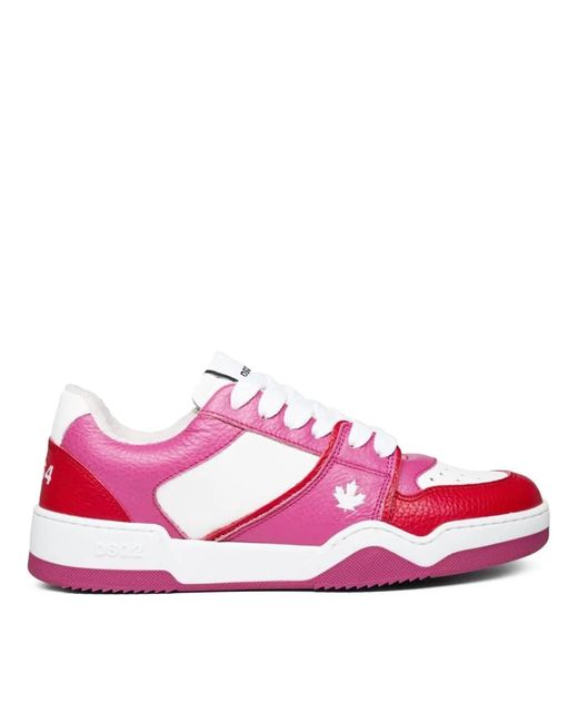 DSquared² Pink Low-Top Sneaker