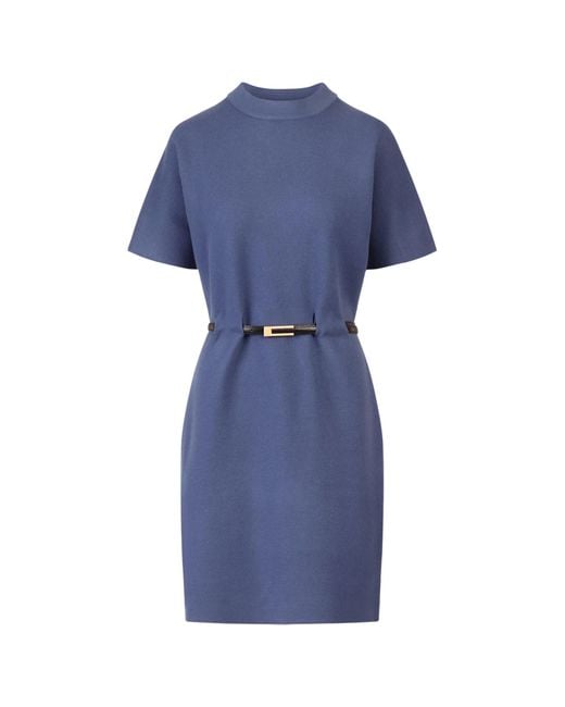 Apart Blue Strickkleid Mit Gürtel