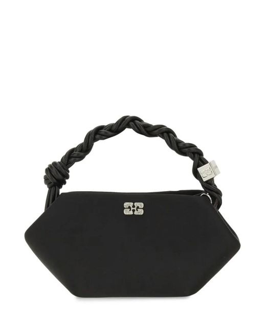 Ganni Black Hobo Bags