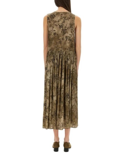 Uma Wang Green "Ardal" Midi Dress