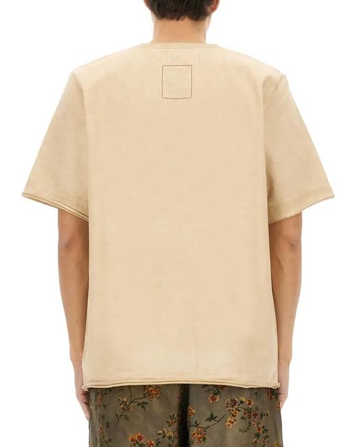 Uma Wang Oversized Cotton T-Shirt With Contemporary Design in Natural für Herren