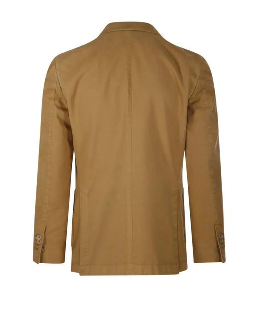 Santaniello Tailored Jacket With Classic Notch Lapel in Green für Herren