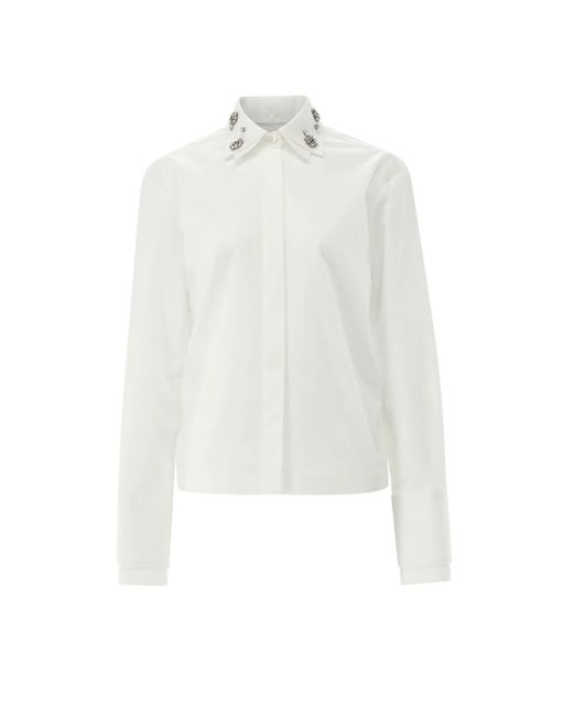 Van Laack White Bluse Modern Fit Uni