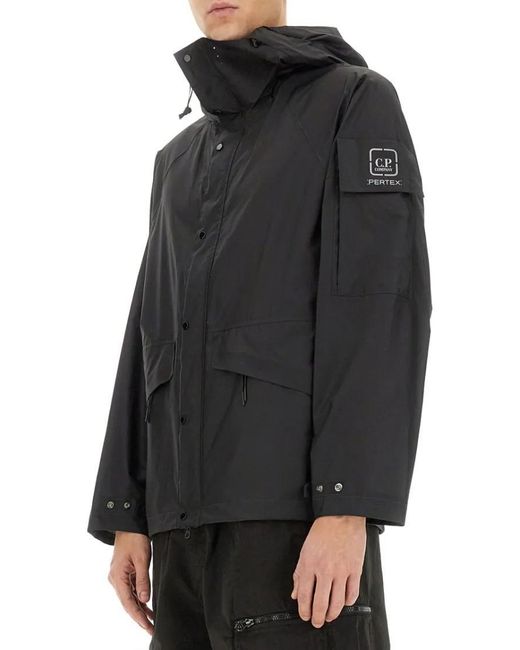 C P Company Adjustable Hooded Jacket in Black für Herren