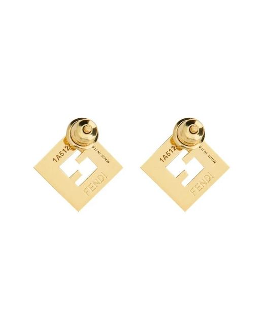 Fendi Metallic Ohrringe