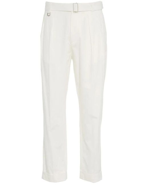 Paolo Pecora Chino Pants With Belt in White für Herren