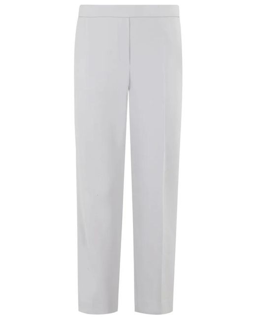 Theory White Treeca Pull On Admir Trousers