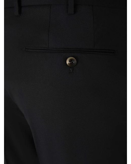PT Torino Formal Wool Trousers in Black für Herren