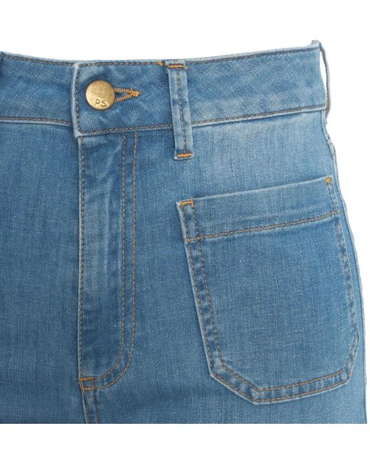 PS. DON'T FORGET ME Blue Flared Jeans 'Carla'