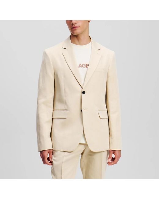 Karl Lagerfeld Blazer Aus Leinen in Natural für Herren