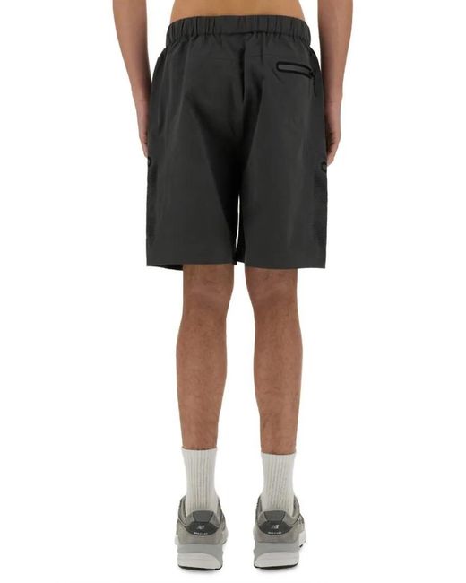 Alpha Industries Shorts With Laser-Cut Design in Black für Herren