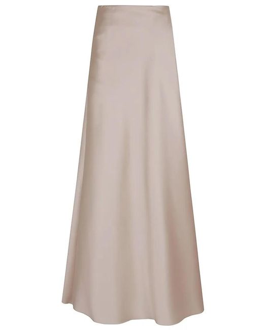 Alberta Ferretti Pink Mikado Long Skirt
