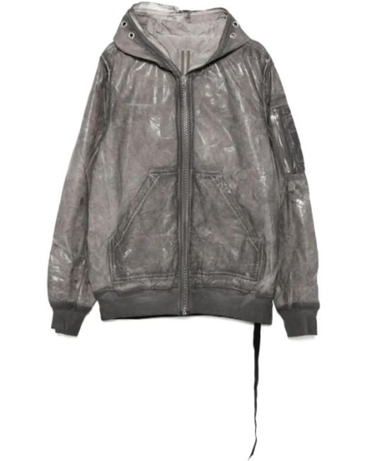 Rick Owens Bomber Imbottito Gimp Flight Bomber Darkdust in Gray für Herren