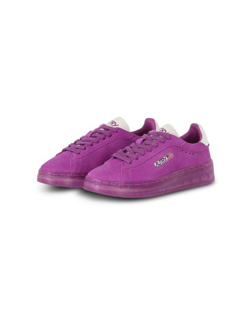 Autry Purple Low-Top Sneaker