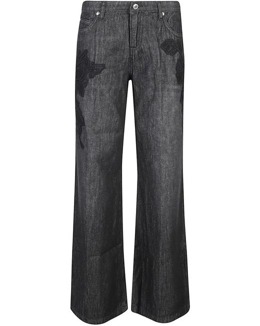 ERMANNO FIRENZE Black Bootcut Jeans