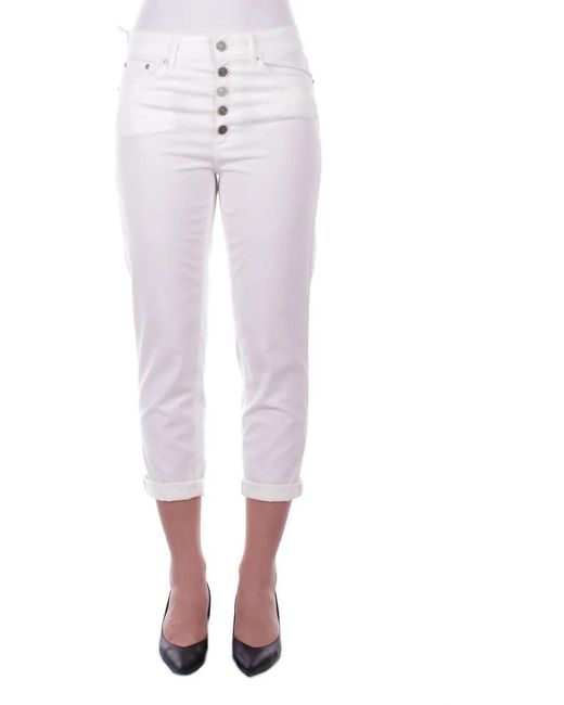 Dondup White Trousers