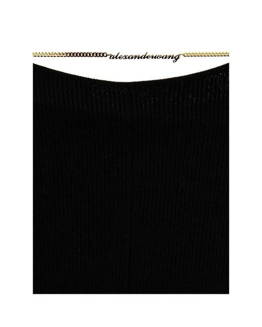 Alexander Wang Black Nameplate Chain' Pants