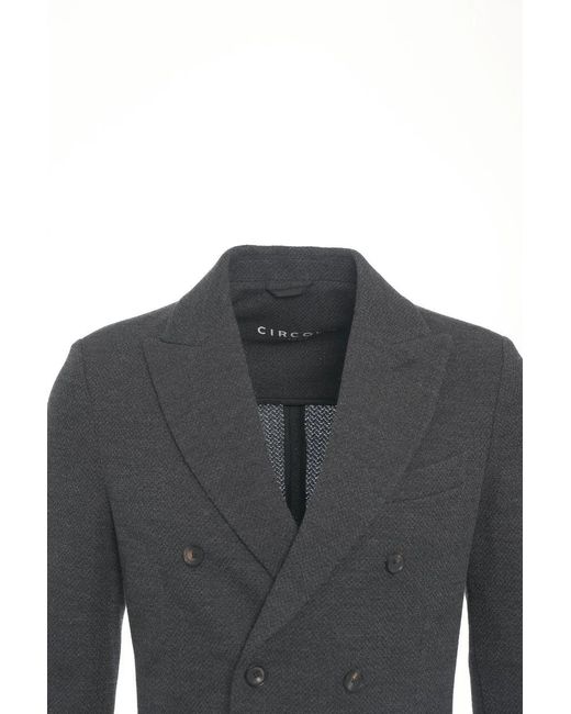 Circolo 1901 Double-Breasted Blazer in Gray für Herren