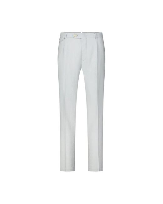 Windsor. Regular-Fit Hose Mit Leinen in Gray für Herren