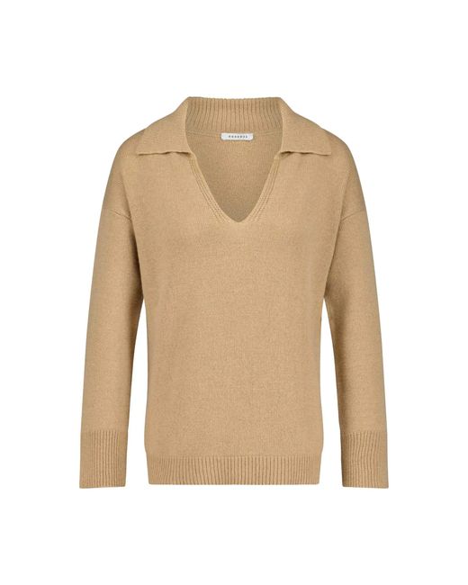 ROSSO35 Natural Pullover Aus Woll-Seiden-Mix