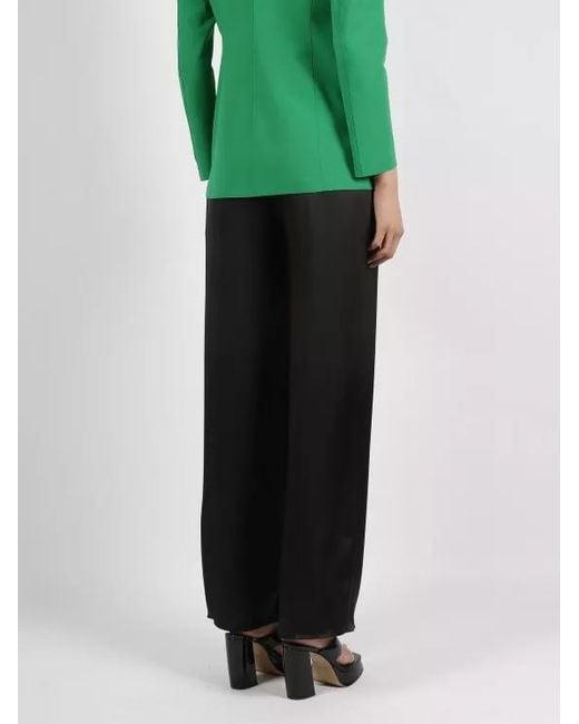 Herno Black Casual Satin Trousers