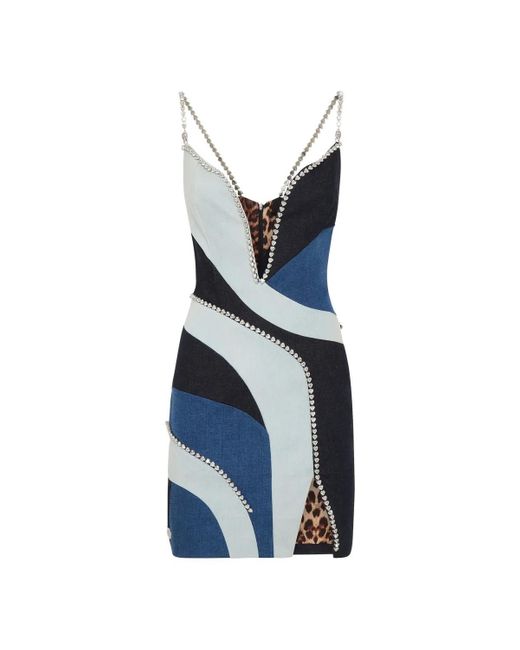 Philipp Plein Blue Jeanskleid