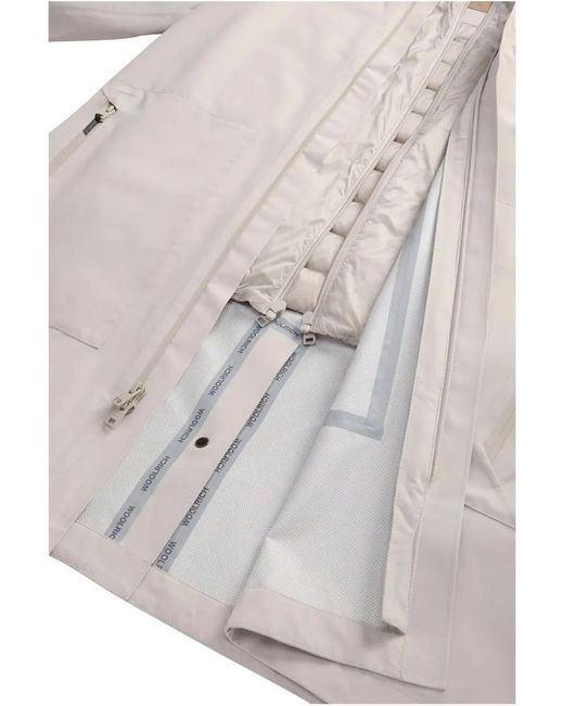 Woolrich Two Layers 2In1 Carcoat Regenjas Cf in White für Herren
