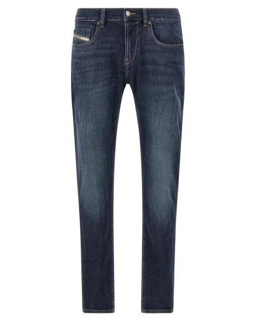 DIESEL Mid-Waist Slim Fit Denim Jeans in Blue für Herren