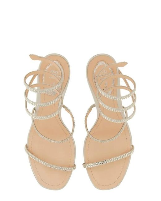 Rene Caovilla Metallic Sandalen