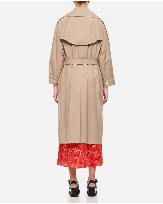 Max Mara Natural Wide Front Closure Trench Coat
