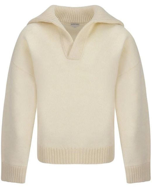 Bottega Veneta White Wool Sweater
