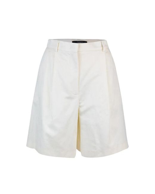 Max Mara White Wochenende Max Mara Bermuda Ecuba Avorio