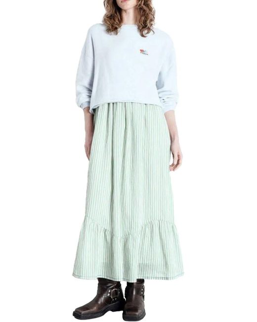 American Vintage White Atubay Sweaters Lichtblauw Atu03A