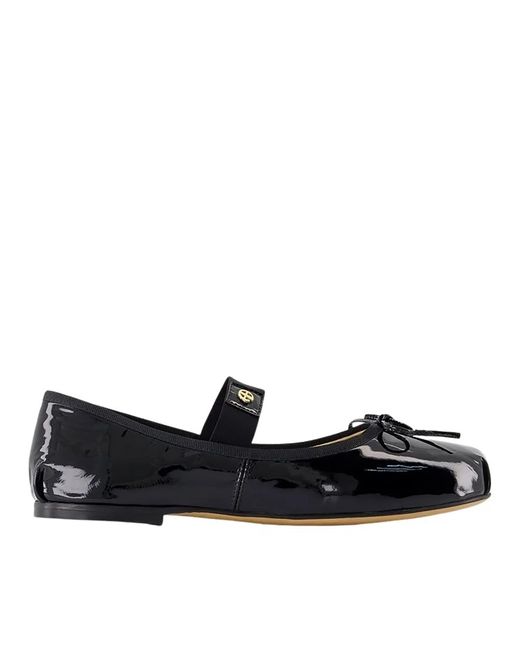 Anine Bing Black Jolie Flats Flat Shoes