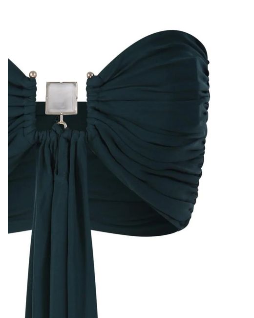 Christopher Esber Black Bezel Quartz Drape Top