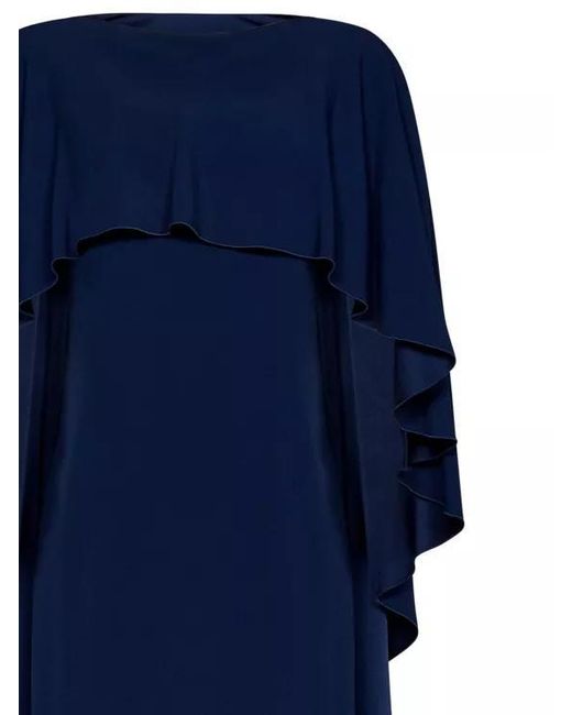 Alberta Ferretti Blue Viscose Blend Dress