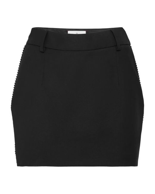 Philipp Plein Black Minirock Mit Schmucksteinen