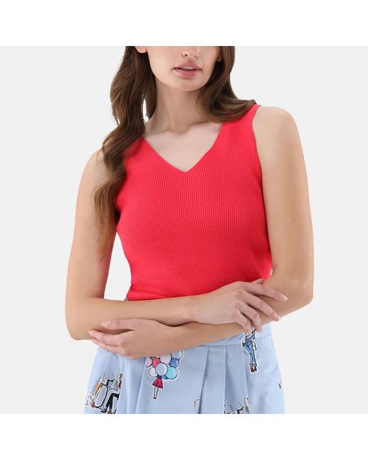 Van Laack Red Pullunder Uni