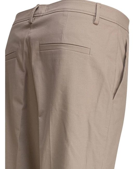 Brunello Cucinelli Gray Tailored Trousers With Minimalistic Design