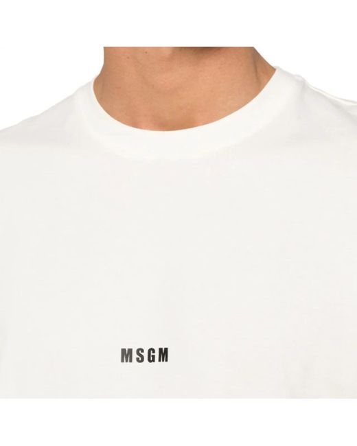 MSGM T-Shirts And Polos in White für Herren