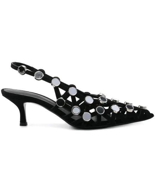 The Attico Black Hohe Schuhe
