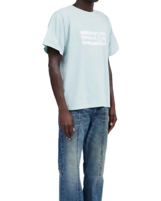 MM6 by Maison Martin Margiela T-Shirts And Polos Light in Blue für Herren